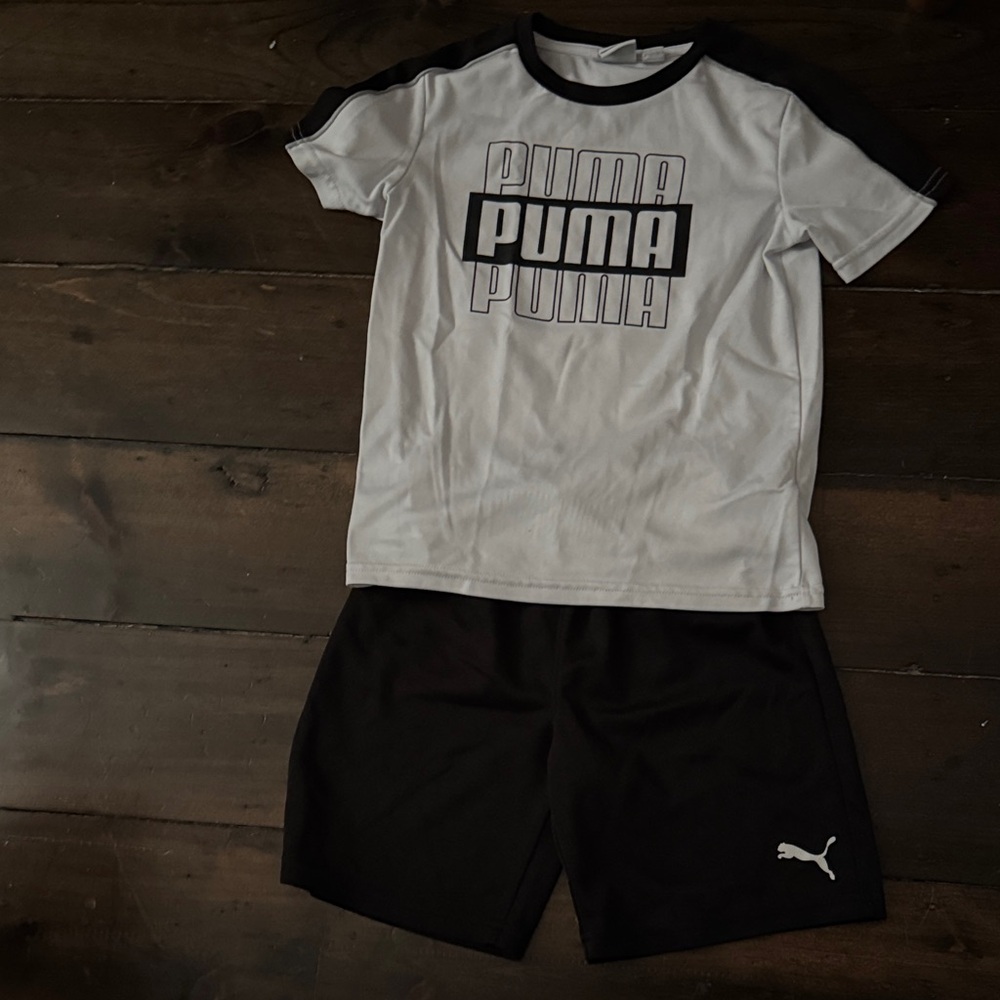 Puma Kids Pajama Set - White and Black